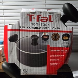 T-fal Non-Stick Black Covered Dutch Oven